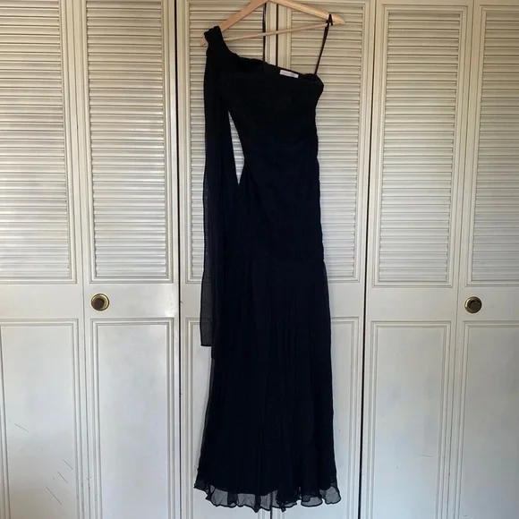 ann taylor chiffon dress Ann Taylor Silk Chiffon Gown